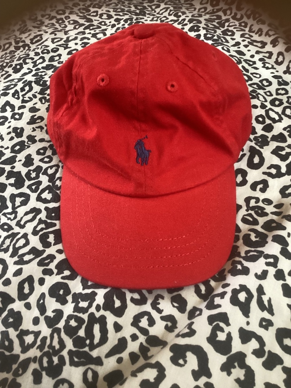 NWOT Polo Ralph Lauren Hat Red Blue Strapback Cap Embroidered Pony toddler M
